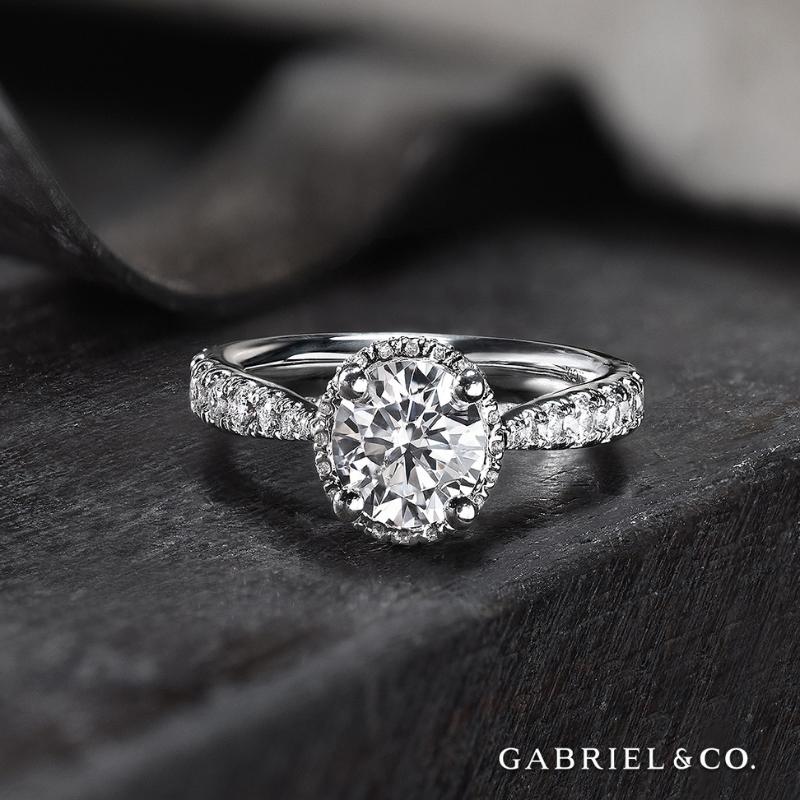 Hidden Halo Diamond Rings - Everett Jewelry