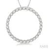Ashi Necklaces and Pendants Circle Diamond Pendant