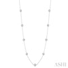 Ashi Necklaces and Pendants Diamond Station Necklace