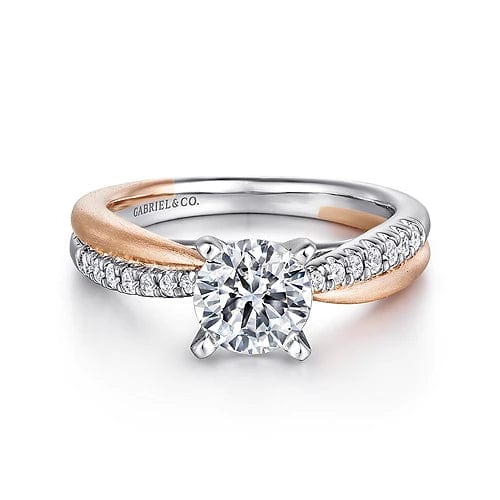 Criss cross band sales engagement ring