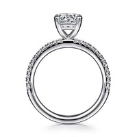 Gabriel Bridal ENGAGEMENT RINGS Evelyn - 14K White Gold Round Diamond Engagement Ring