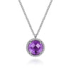 Gabriel Fashion Necklaces and Pendants 925 Sterling Silver Bujukan Amethyst Pendant Necklace