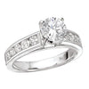 14kt Solitaire with Channel Set Side Diamonds ENGAGEMENT RINGS La Vie [Everett Jewelry Shreveport Louisiana]