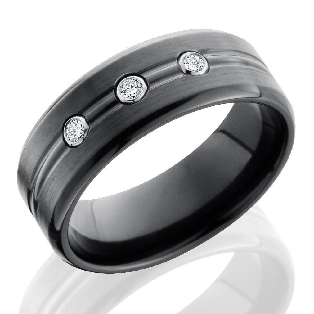 The Artisan: Black Zirconium Men's Wedding Band