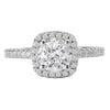 18kt Halo Engagement Ring ENGAGEMENT RINGS Romance [Everett Jewelry Shreveport Louisiana]