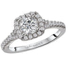18kt Round Halo Engagement Ring ENGAGEMENT RINGS Romance [Everett Jewelry Shreveport Louisiana]