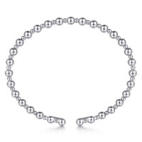 14K White Gold Bujukan Open Bangle - Everett Jewelry