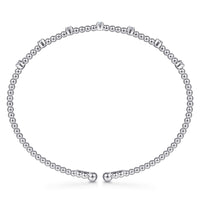 14K White Gold Diamond Bangle - Everett Jewelry