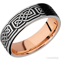 14K White Gold with Satin Finish and 14K Rose Gold - Everett Jewelry