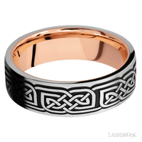 14K White Gold with Satin Finish and 14K Rose Gold - Everett Jewelry