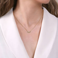 14K Yellow Gold Angel Wings Necklace - Everett Jewelry