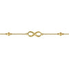 14K Yellow Gold Bujukan Chain Bracelet with Infinity Station - Everett Jewelry