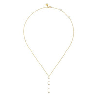 14K Yellow Gold Bujukan Diamond Bar Necklace - Everett Jewelry