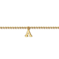 14K Yellow Gold Bujukan Initial A Bracelet - Everett Jewelry