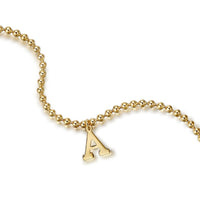 14K Yellow Gold Bujukan Initial A Bracelet - Everett Jewelry