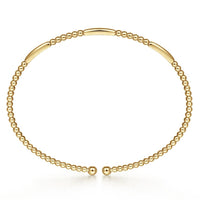 14K Yellow Gold Bujukan Open Bangle - Everett Jewelry