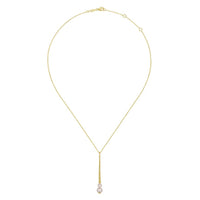 14K Yellow Gold Bujukan Pearl Drop Necklace - Everett Jewelry