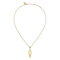 14K Yellow Gold Bujukan Pendant Drop Necklace - Everett Jewelry