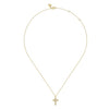 14K Yellow Gold Diamond Cross Necklace - Everett Jewelry
