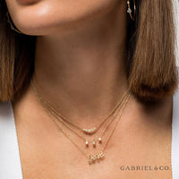 14K Yellow Gold Love Necklace - Everett Jewelry