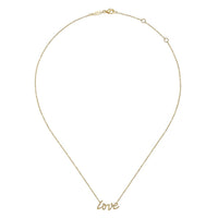 14K Yellow Gold Love Necklace - Everett Jewelry