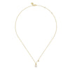 14K Yellow Gold Pearl Drop Necklace - Everett Jewelry
