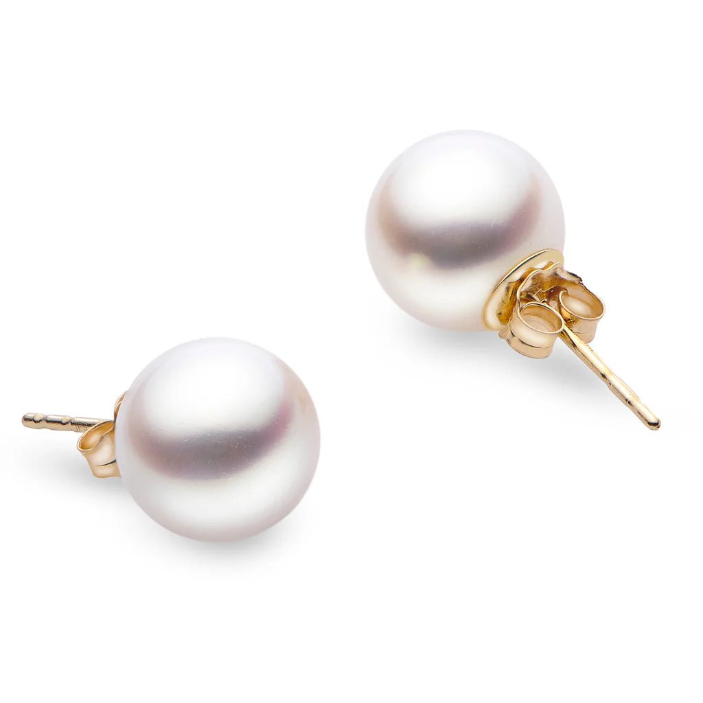 5mm AA Freshwater Pearl and 14kt Gold Stud Earrings - Everett Jewelry