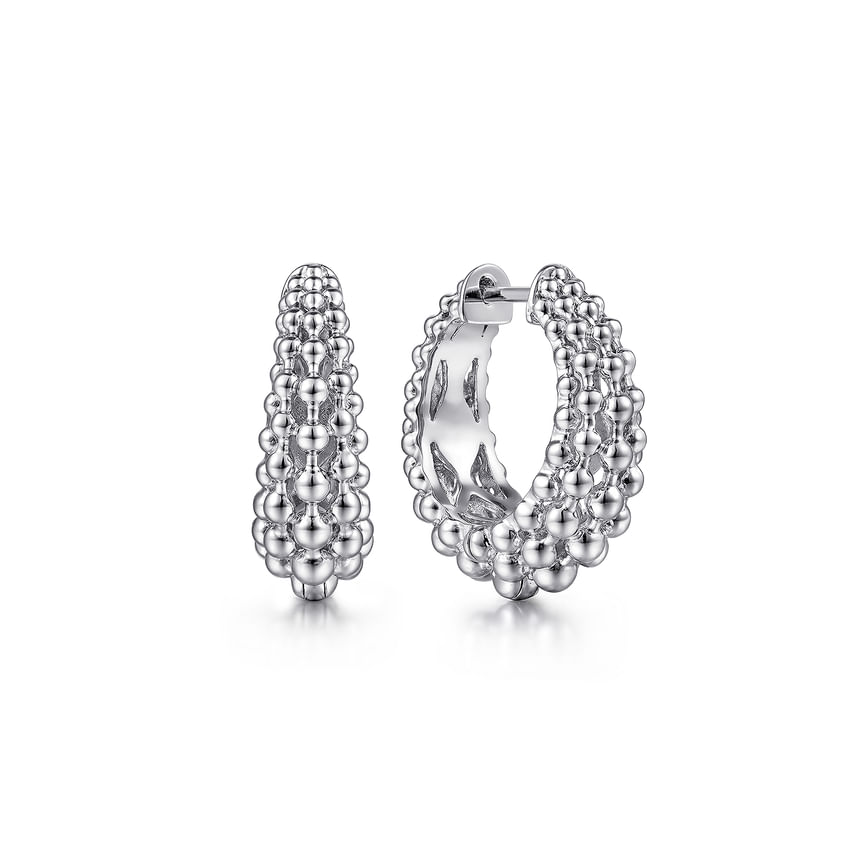 925 Sterling Silver 20mm Bujukan Classic Hoop Earrings - Everett Jewelry