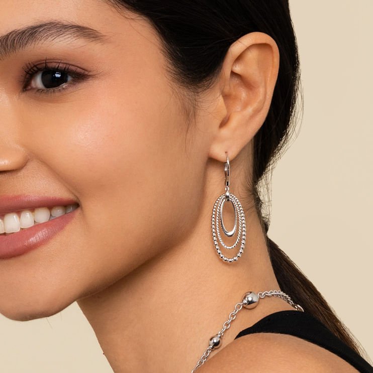 925 Sterling Silver Bujukan and Rope Drop Earrings - Everett Jewelry