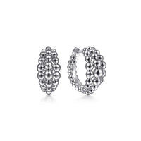 925 Sterling Silver Bujukan Huggie Earrings - Everett Jewelry