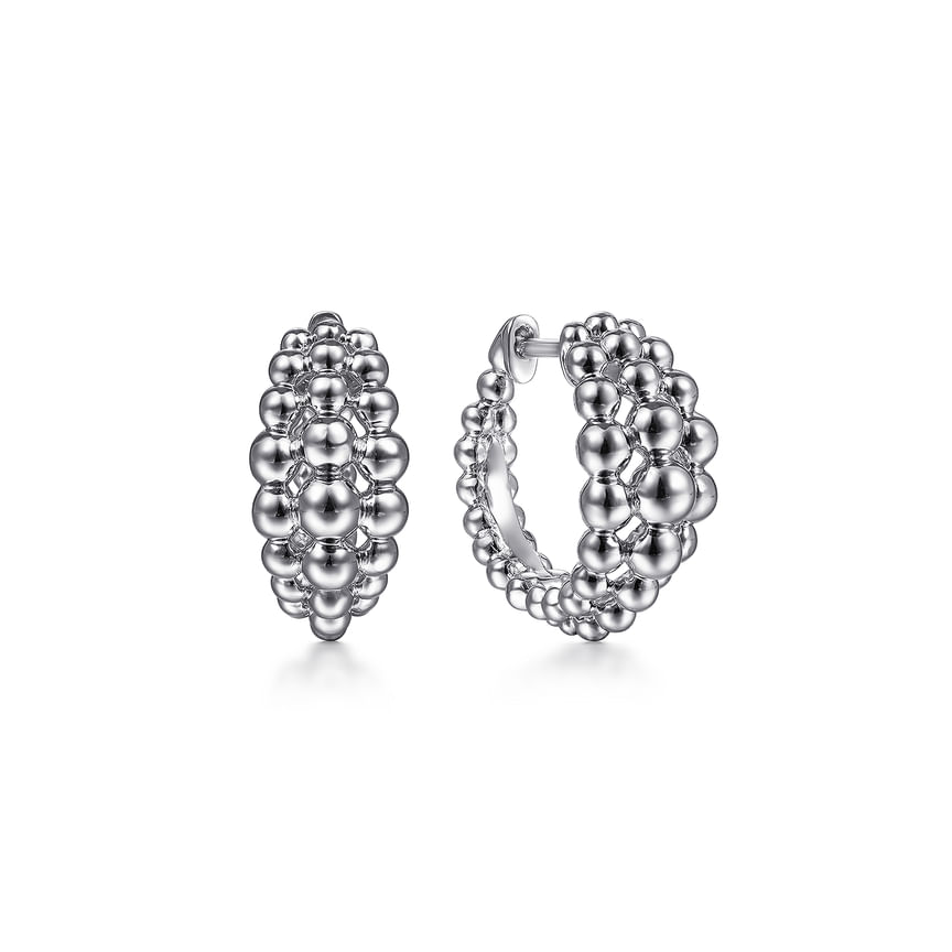 925 Sterling Silver Bujukan Huggie Earrings - Everett Jewelry