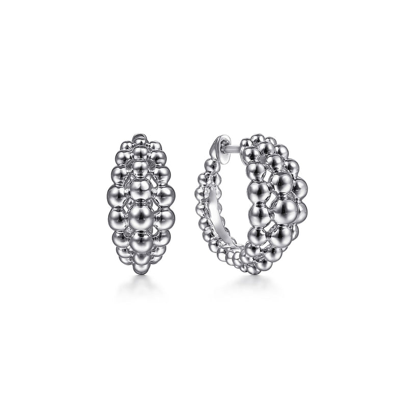 925 Sterling Silver Bujukan Huggie Earrings - Everett Jewelry