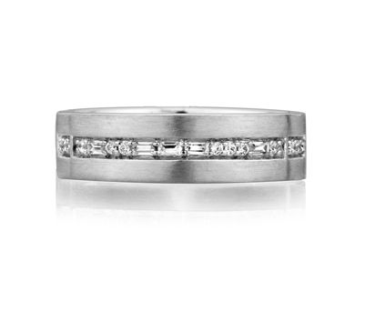 Morse Code Men's Diamond Ring - I Love You