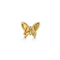 Butterfly - 14K Yellow Gold Diamond Butterfly Stud Earrings - Everett Jewelry