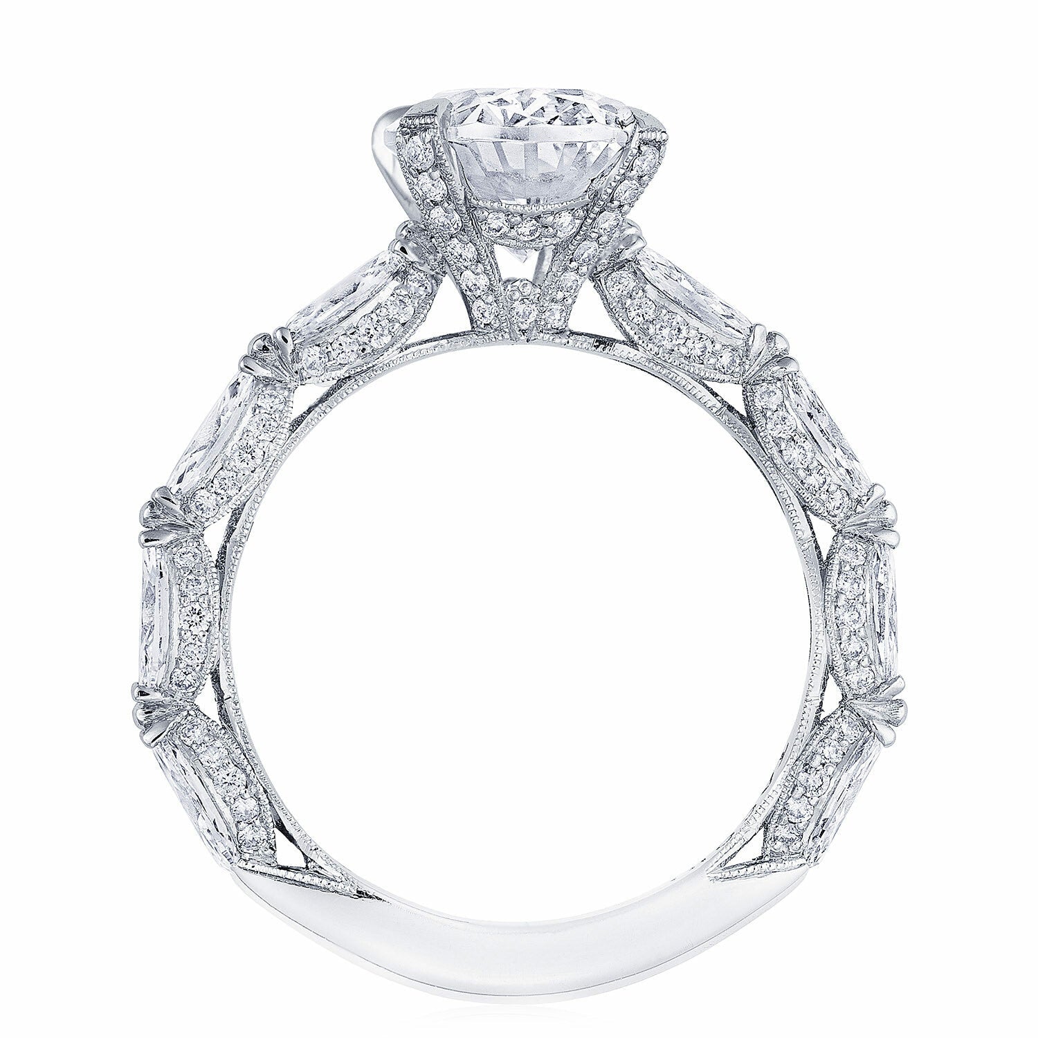 Classic Crescent RoyalT | Oval Solitaire Engagement Ring - Everett Jewelry