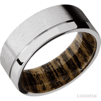 Cobalt Chrome with Distressed , Polish Finish and Bocote - Everett Jewelry