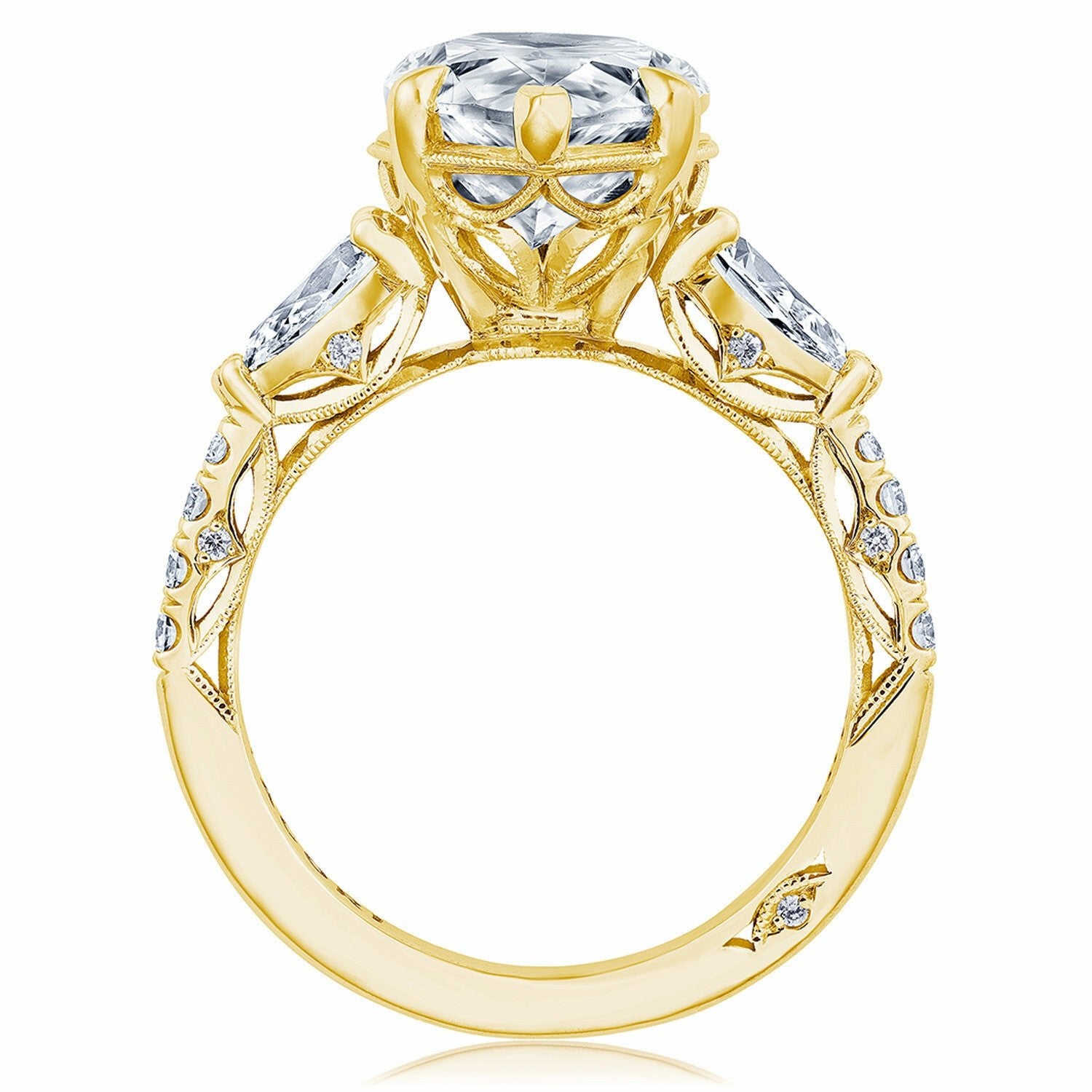 Dantela | Pear 3 - Stone Engagement Ring - Everett Jewelry