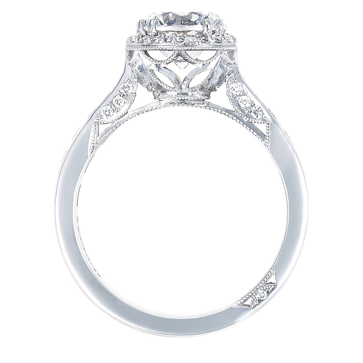 Dantela | Round with Cushion Bloom Engagement Ring - Everett Jewelry