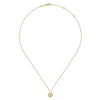 Diamond Cut - 14K White - Yellow Gold Bujukan Diamond Cut Pendant Necklace - Everett Jewelry