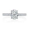 Diamond Pavé Engagement Ring with Quilted Interior - Everett Jewelry