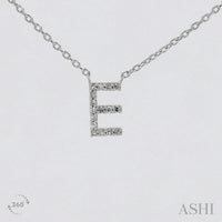 'E' Initial Diamond Pendant - Everett Jewelry