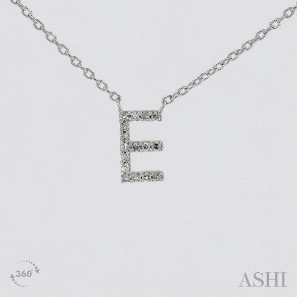 'E' Initial Diamond Pendant - Everett Jewelry