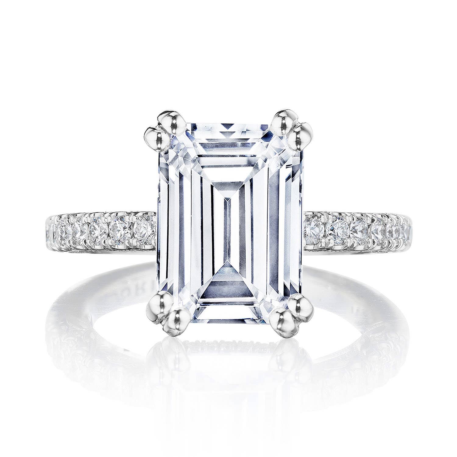 Emerald Solitaire Engagement Ring - Everett Jewelry