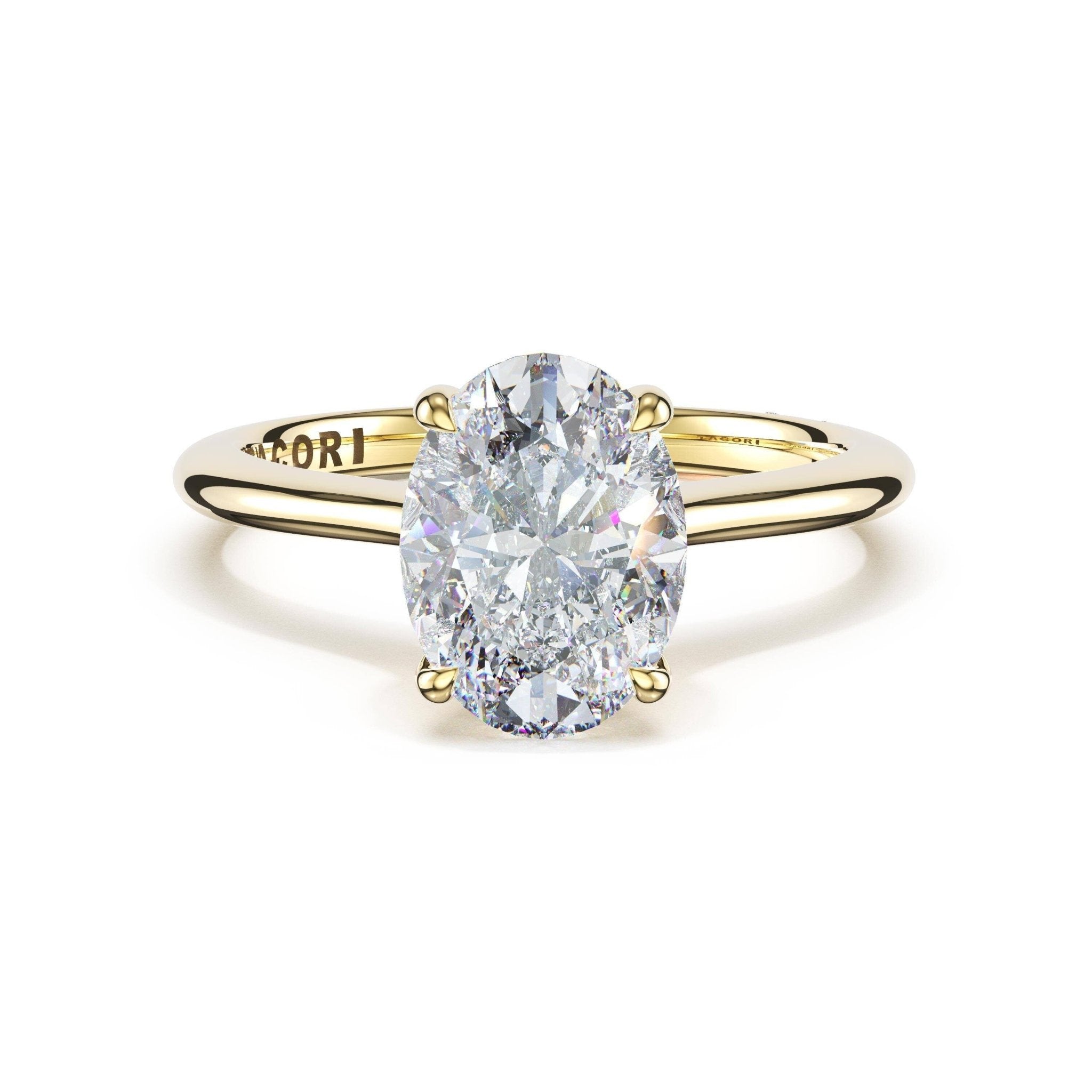 Founder's Collection | Oval Solitaire Engagement Ring - Everett Jewelry