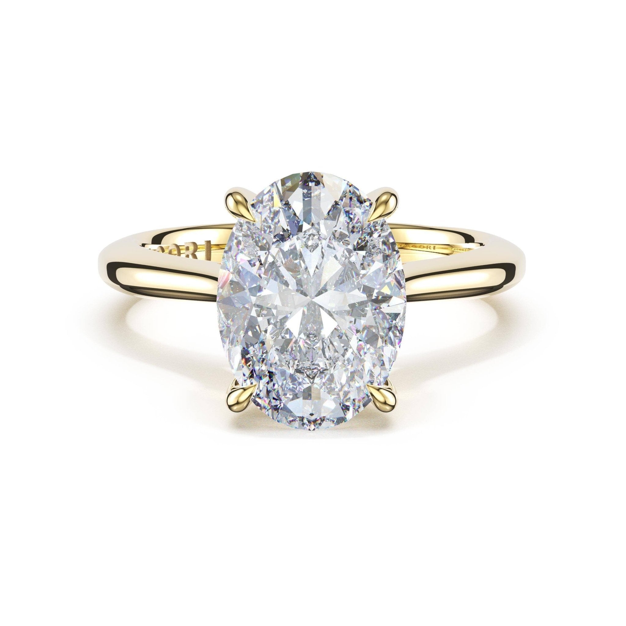 Founder's Collection | Oval Solitaire Engagement Ring - Everett Jewelry