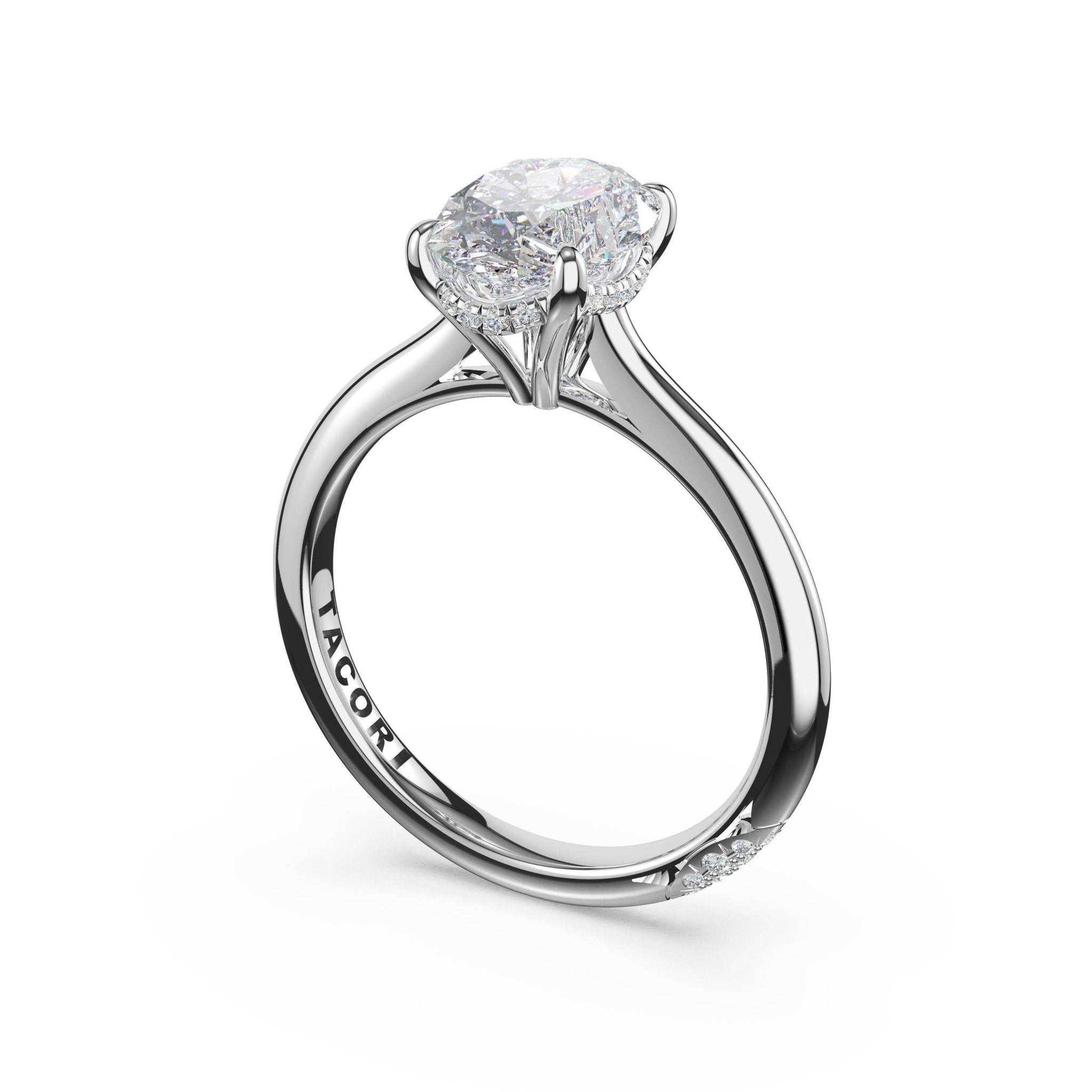 Founder's Collection | Oval Solitaire Engagement Ring - Everett Jewelry