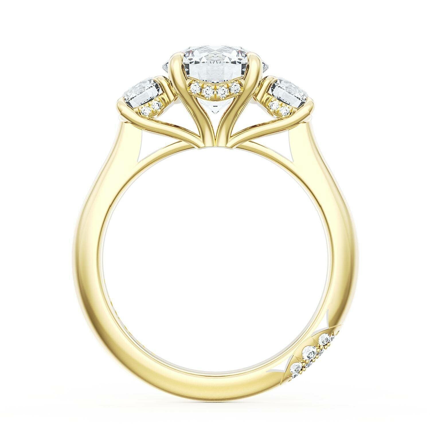Founder's Collection | Round 3 - Stone Engagement Ring - Everett Jewelry