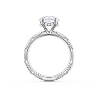 Founder's Collection | Round Solitaire Cigar Band Engagement Ring - Everett Jewelry