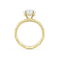 Founder's Collection | Round Solitaire Cigar Band Engagement Ring - Everett Jewelry