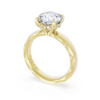 Founder's Collection | Round Solitaire Cigar Band Engagement Ring - Everett Jewelry